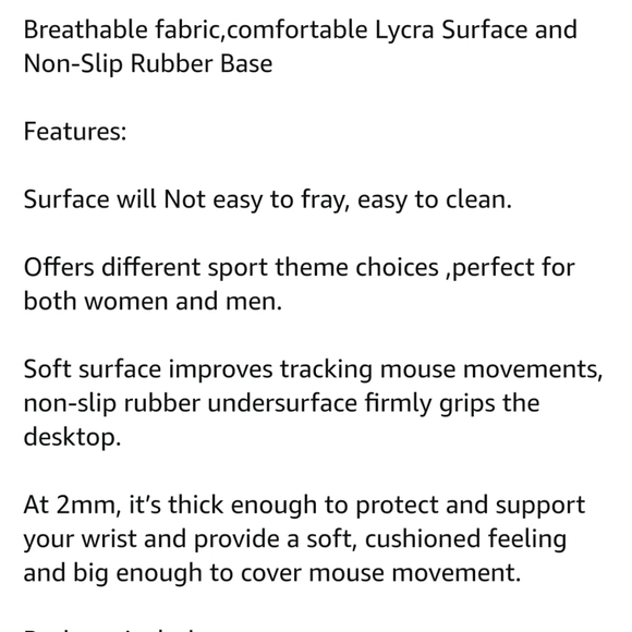 MLB LA Dodger Blue and Red Vintage Looking Mousepad - Picture 4 of 5